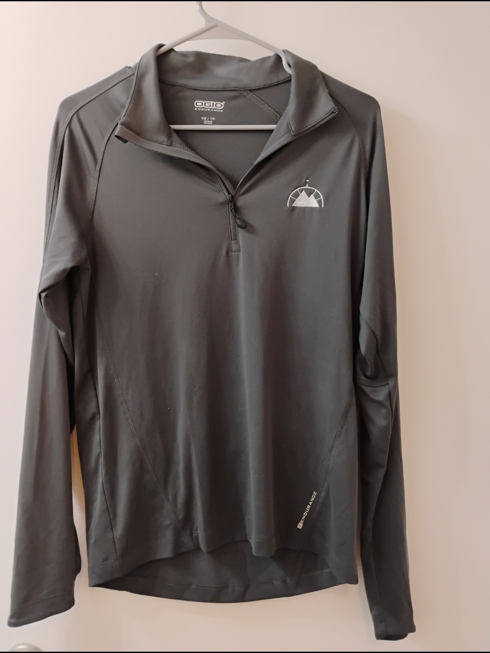 OGIO Gray Quarter-Zip Performance Long Sleeve